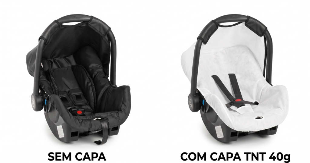 Capa em TNT para Cadeirinha de Segurança Galzerano 1 capa tnt cadeirinha seguranca galzerano